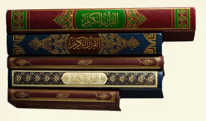A group people reading quran